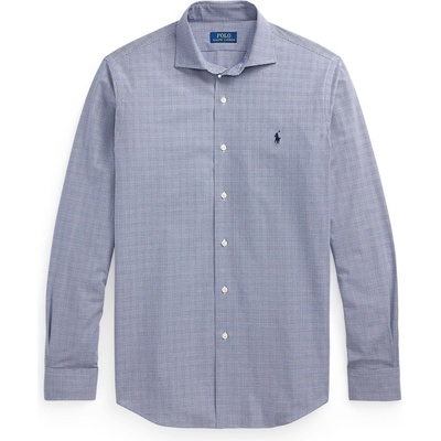 Ralph Lauren Men's Poplin Check Long-Sleeve Patterned Shirt - Navy White