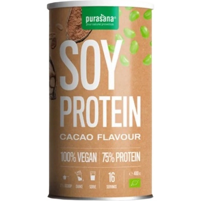 Purasana Organic Soy Protein | Cacao [400 грама] Шоколад