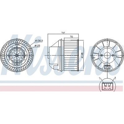 NISSENS vnitřní ventilátor 87496