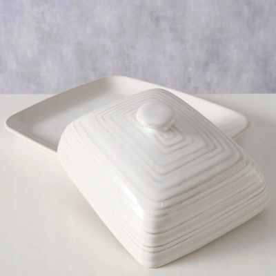 Boltze Keramická máslenka JONAH, 20 x 17 cm – Zboží Dáma