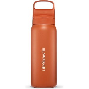 LifeStraw Бутилка с филтър LifeStraw Go Stainless Steel Water bottle - Kyoto Orange - размер 500 ml (533-1384-0810)