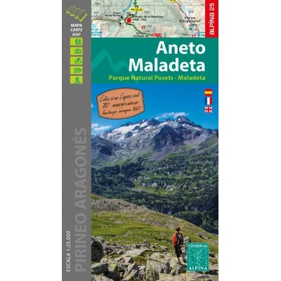 mapa Aneto, Maladeta 1:25 t.
