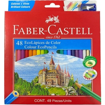Цветни моливи Фабер Кастел 48цв. + острилка 120185