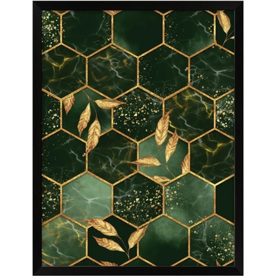 knor Honeycomb obraz zelená