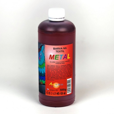 Metalické barvy na textil 500g 51 růžová