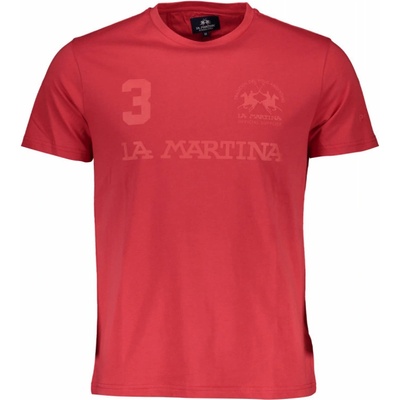 La Martina tričko krátky rukáv červené