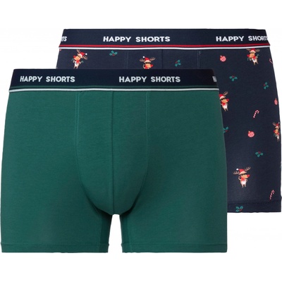 Happy Shorts vánoční boxerky 2 kusy zelená – Zboží Mobilmania