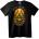 NOONEBRAND Тениска на Black Sabbath със златен череп - M, White