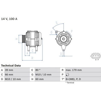 Alternátor BOSCH 0 986 083 970