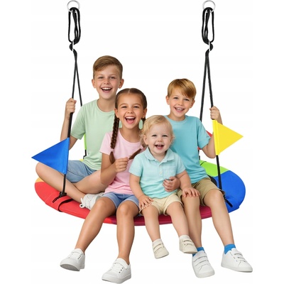 Kruzzel 25285 Hojdací kruh 100 cm dúha