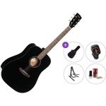 Cort EARTH 60 Premium SET Black Gloss Акустична китара