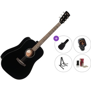 Cort EARTH 60 Premium SET Black Gloss Акустична китара