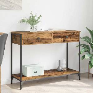 vidaXL Конзолна маса Старо дърво 100 x 34, 5 x 75 см (882241)