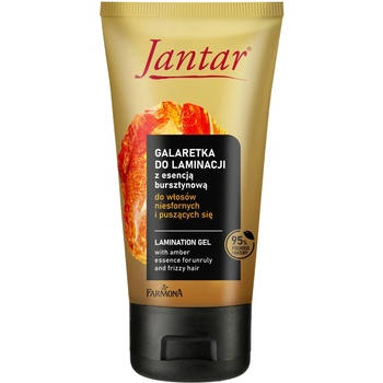 Farmona Natural Cosmetics Laboratory Jantar Ламиниращ гел с кехлибар за гладка коса без хвърчащи краища, 150 ml