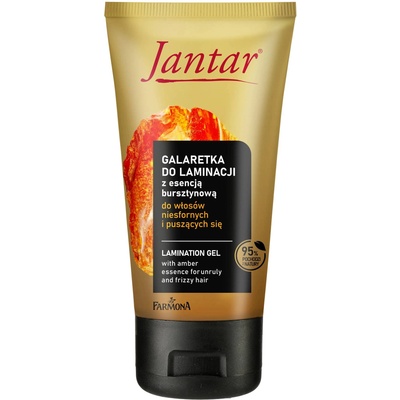 Farmona Natural Cosmetics Laboratory Jantar Ламиниращ гел с кехлибар за гладка коса без хвърчащи краища, 150 ml
