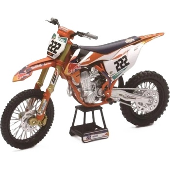 New Ray Toys Метален мотоциклет Newray - Red Bull KTM 450SX-F, Tony Cairoli, 1: 10 (58123)