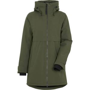 Didriksons Дамско палто Didriksons Women's Helle Parka 6 Coat - Deep Green - размер 32 (EU) (102-5010-0311)