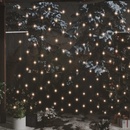 Vidaxl Vianočná svetelná sieť biela 3x2 m 204 LED interiér exteriér