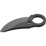 Fiskars replacement blade for M Bypass cordless secateurs, non-stick coated, for branches up to Ø 25 mm, rust-resistant, steel, black, 1084947 (1084947)