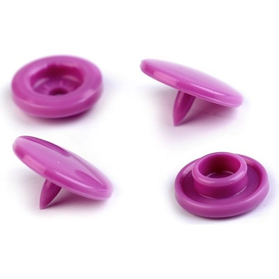 Plastové patentky / stiskací knoflíky vel. 18", velké, 17 B56 fialová světlá (bal. 1000) – Zboží Dáma