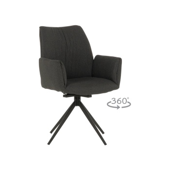 Carmen Трапезен стол como - тъмносив