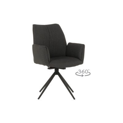 Carmen Трапезен стол como - тъмносив