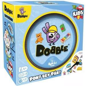 Gémklub Dobble Kids е игра с карти с инструкции на унгарски език (ASM34517)