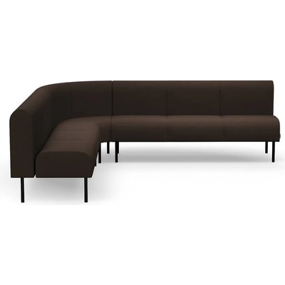 Rohová sedačka VARIETY, 90°, vnitřní, potahová látka Blues CSII, tmavě hnědá – Zboží Mobilmania