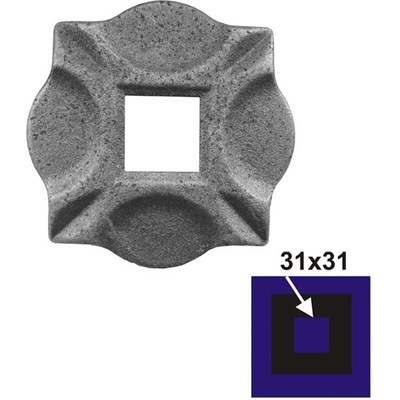 EKOfence Rozeta 100x100, 31x31, t10mm 5576