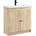 vidaXL Комплект мебели за баня Дъб сонома 56 x 37, 5 x 81 см (3404126)