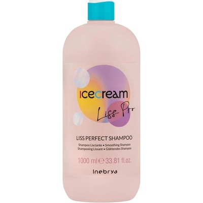 Inebrya Liss Pro Ice Cream vyhlazující šampon na vlasy 1000 ml