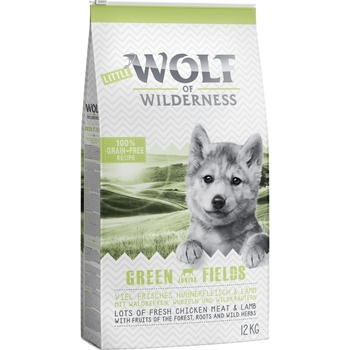 Wolf of Wilderness Junior Green Fields jehněčí 2 x 12 kg