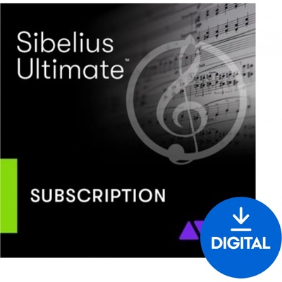 AVID Sibelius Ultimate 1Y Subscription NEW (Digitální produkt) – Zboží Živě
