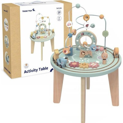 Tooky Toy aktivity stolík s vláčikovou dráhou