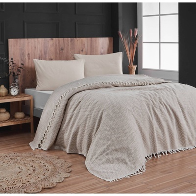 Png Панагюрище Покривало за легло жакард 220/240 см 100% памук бежово