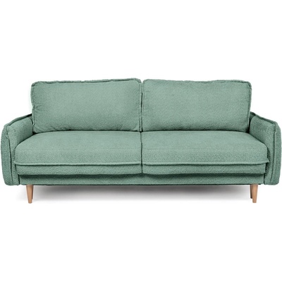 Bonami Зелен разтегателен диван от плат букле 215 cm Patti - Bonami Selection (PATTI3SEATERABRIAMO10)