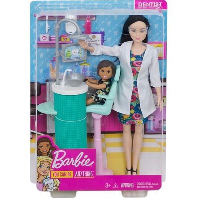 Barbie Zubařka blondýna Povolání herní set s panenkou