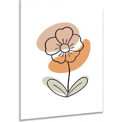 Obraz minimalistický květ na bílém pozadí No4 - 30x40