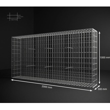 Gabionový koš 200x100x30, velikost oka 5x10cm, povrchová úprava GALFAN (95% Zn - 5% Al)