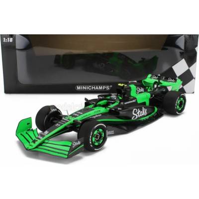 MINICHAMPS SAUBER F1 C44 TEAM STAKE KICK N 24 SEASON 2024 ZHOU GUANYU GREEN BLACK 1:18