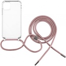 FIXED Pure Neck AntiUV s růžovou šňůrkou na krk Apple iPhone 11 FIXPUN-428-PI