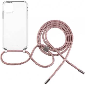 FIXED Pure Neck AntiUV s růžovou šňůrkou na krk Apple iPhone 11 FIXPUN-428-PI