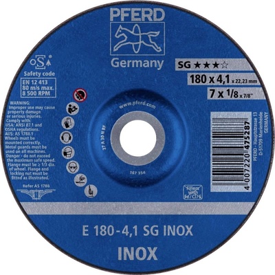 Pferd E 180-4,1 Brúsny kotúč lomený 180 x 22.23 mm 62217432 10 ks