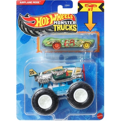 Mattel Hot Wheels Monster Trucks Hwmt Back To Basics Airplane Mode