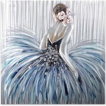 TopMebel Картина " Girl In Pearl Dress" TopMebel върху платно дигитален печат 90x90x3cm