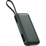 4smarts Външна батерия с USB-A и USB-C портове и вграден USB-C кабел - 4smarts Power Bank Enterprise 20000 mAh 130W (тъмносив) (541134)