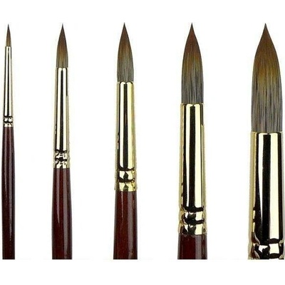 Štětec t_brush kulatý, imitace Mangusta, dlouhá násadka, 30