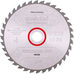 Metabo - Пилен диск за дърво, 220x30 мм, 36 зъба 628042000 (628042000)