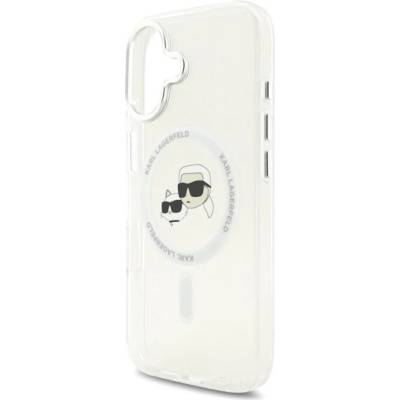 CG Mobile iPhone 17 KARL LAGERFELD IML K&CH HEADS METAL FRAME MAGSAFE силиконов протектор за телефон, устойчив на удар, MagSafe, TRANSFER KLHMP17SHLSKCH (KLHMP17SHLSKCH)