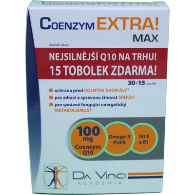 DaVinci Coenzym ExtraMax 100 mg 45 tabliet